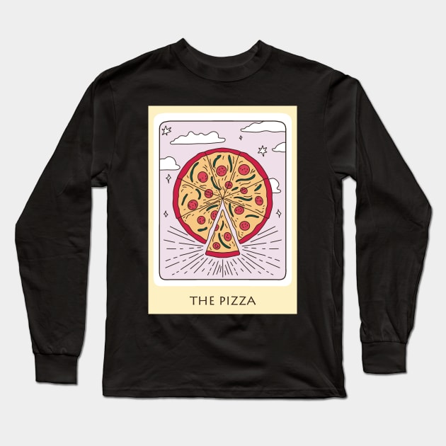 The Pizza Tarot Card Long Sleeve T-Shirt by star trek fanart and more